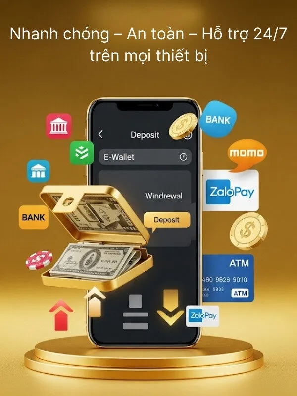 Hướng Dẫn Nạp Tiền – Rút Tiền Tại Vin777 Chi Tiết